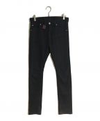 Vivienne Westwood manヴィヴィアン ウェストウッド マン）の古着「FINGER PRINT ORB SKINNY DENIMフィンガープリントオーブ スキニーデニム」｜ブラック