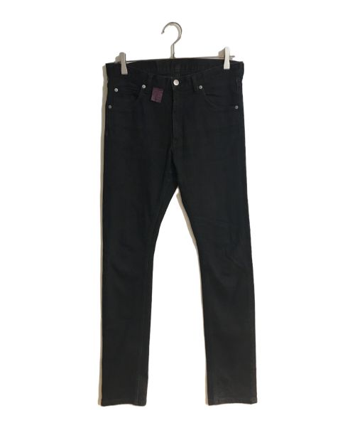 Vivienne Westwood man（ヴィヴィアン ウェストウッド マン）Vivienne Westwood man (ヴィヴィアン ウェストウッド マン) FINGER PRINT ORB SKINNY DENIMフィンガープリントオーブ スキニーデニム ブラック サイズ:46の古着・服飾アイテム