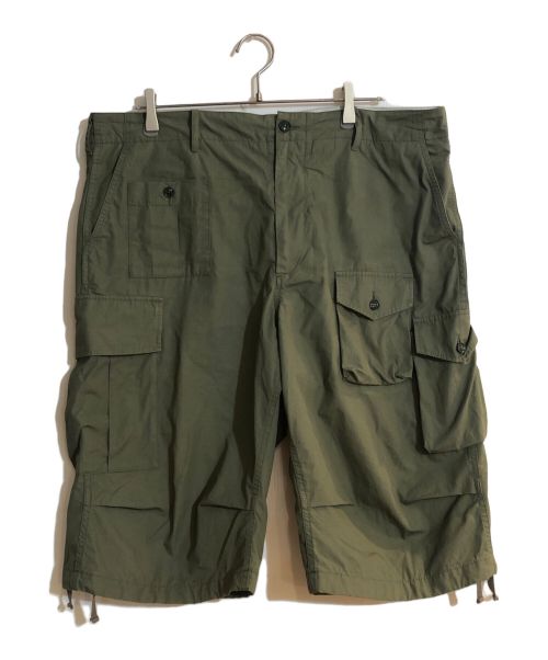 Engineered Garments（エンジニアド ガーメンツ）Engineered Garments (エンジニアド ガーメンツ) BEAMS PLUS (ビームスプラス) 別注 BDU 3/4 Shorts Poplin/ショーツポプリン グリーン サイズ:ＸＬの古着・服飾アイテム