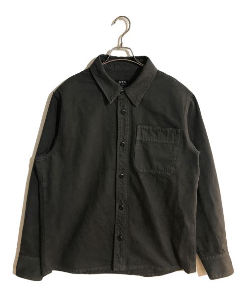 A.P.C.（アーペーセー）A.P.C. (アーペーセー) 1Pベビーチノボタンシャツ グレー サイズ:Lの古着・服飾アイテム