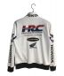 JACKROSE (ジャックローズ) HONDA (ホンダ) レーシング トラックジャケット ホワイト サイズ:M：9000円