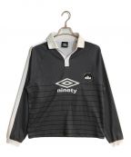 9090×UMBRO9090×アンブロ）の古着「Stripe L/S Game Shirt」｜グレー