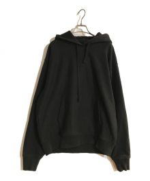 stussy（ステューシー）の古着「BACK APPLIQUE HOODIE/バックアップリケフーディ」｜ブラック