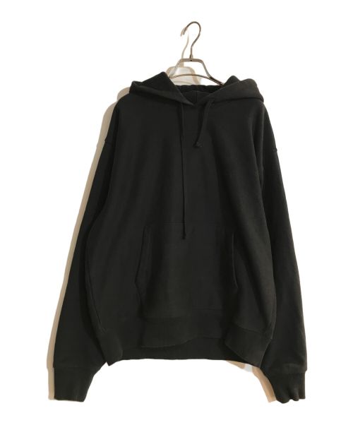 stussy（ステューシー）stussy (ステューシー) BACK APPLIQUE HOODIE/バックアップリケフーディ ブラック サイズ:Mの古着・服飾アイテム