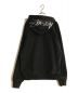 stussy (ステューシー) BACK APPLIQUE HOODIE/バックアップリケフーディ ブラック サイズ:M：13000円