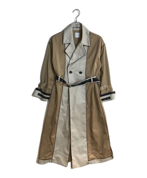 Ameri（アメリ）AMERI (アメリ) INVERT SEAM TAPE COAT/インベートシームタイプコート ベージュ サイズ:不明の古着・服飾アイテム