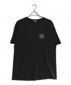 stussyステューシー）の古着「LAGUNA DOT Tシャツ/ラグナドットティーシャツ」｜ブラック