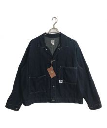 POST O'ALLS（ポストオーバーオールズ）の古着「MECHANIC BLOUSE」｜8 oz. denim indigo