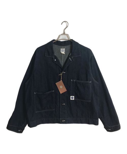 POST O'ALLS（ポストオーバーオールズ）POST O'ALLS (ポストオーバーオールズ) MECHANIC BLOUSE 8 oz. denim indigo サイズ:Lの古着・服飾アイテム