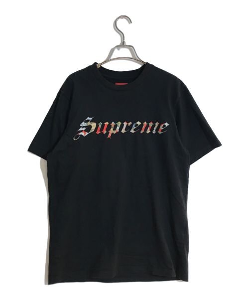 SUPREME（シュプリーム）Supreme (シュプリーム) 21SS Floral applique S/S TOP/21SSフローラルアップリケショートスリーブTシャツ ブラック サイズ:Sの古着・服飾アイテム