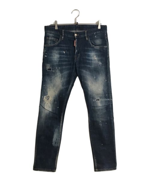 DSQUARED2（ディースクエアード）DSQUARED2 (ディースクエアード) Skater Jeans/スケータージーンズ  インディゴ サイズ:48の古着・服飾アイテム