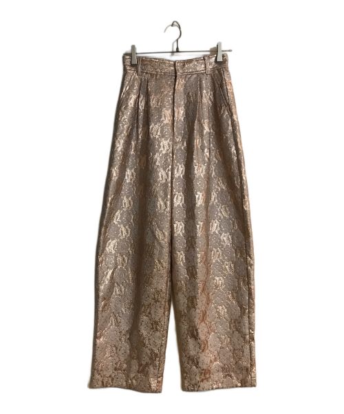 MAISON SPECIAL（メゾンスペシャル）MAISON SPECIAL (メゾンスペシャル) Metallic Lace Pants/メタリックレースパンツ ピンク サイズ:38の古着・服飾アイテム