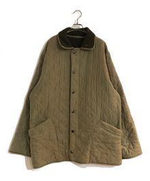 Barbour（バブアー）の古着「MICRO FLEECE POLARQUILT LONG/マイクロフリースポーラーキルトロング」｜ブラウン