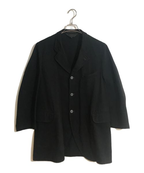 COMME des GARCONS HOMME PLUS（コムデギャルソンオムプリュス）COMME des GARCONS HOMME PLUS (コムデギャルソンオムプリュス) 00SS アーカイブ 製品染め 3Bジャケット ブラック サイズ:Sの古着・服飾アイテム