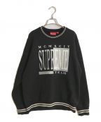 SUPREMEシュプリーム）の古着「17FW Team Crewneck/17FWチームクルーネック」｜ブラック