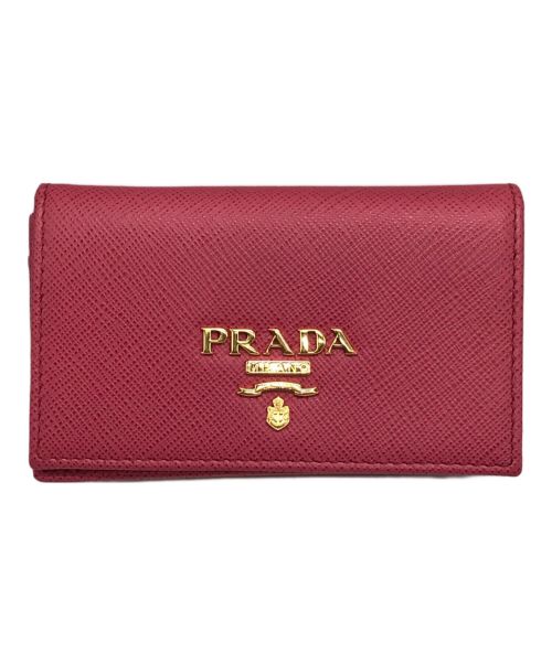 PRADA（プラダ）PRADA (プラダ) 名刺入れ ピンクの古着・服飾アイテム