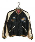 TAILOR 東洋テーラー東洋）の古着「Early 1950s Style Acetate Souvenir Jacket/アセテートスーベニアジャケット」｜ブラック×ピンク