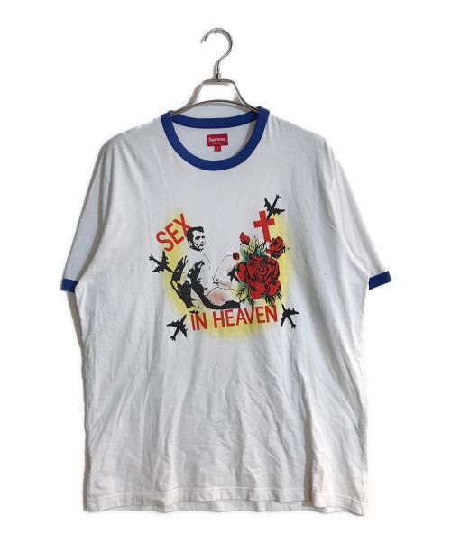 SUPREME（シュプリーム）Supreme (シュプリーム) 23SS Sex In Heaven Ringer Tee/22SSセックスインヘブンリンガーティー ホワイト サイズ:Lの古着・服飾アイテム