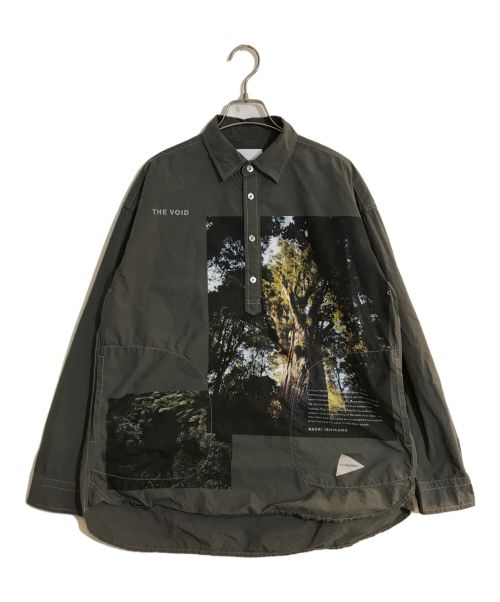 and wander（アンドワンダー）and wander (アンドワンダー) NAOKI ISHIKAWA THE VOID CORDURA shirt/ナオキイシカワザボイドコーデュラシャツ グレー サイズ:Mの古着・服飾アイテム