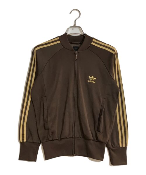 adidas（アディダス）adidas (アディダス) トラックジャケット ブラウン サイズ:Sの古着・服飾アイテム