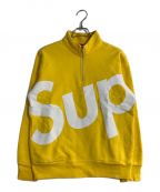 SUPREMEシュプリーム）の古着「Sup Big Logo Half Zip Pullover/Supビッグロゴハーフジッププルオーバー」｜イエロー