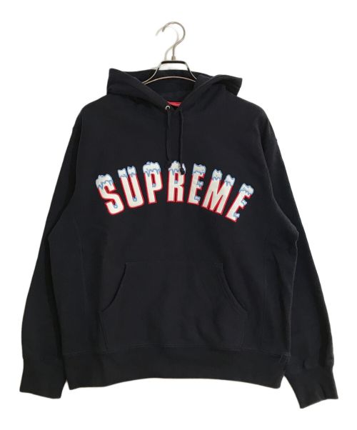 SUPREME（シュプリーム）Supreme (シュプリーム) icy arc hooded sweatshirt/アイシーアークフーデッドスウェットシャツ ネイビー サイズ:Mの古着・服飾アイテム