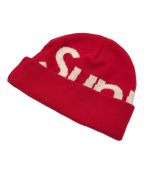 SUPREMEシュプリーム）の古着「BIG LOGO BEANIE/ビッグロゴビーニー」｜レッド