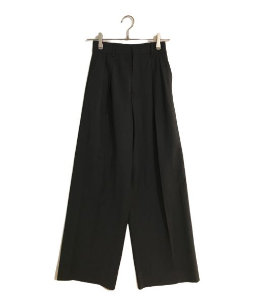 NEAU（ニュー）NEAU (ニュー) Tuck wide trousers/タックワイドトラウザーズ グレー サイズ:00の古着・服飾アイテム