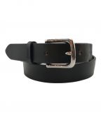 Whitehouse Coxホワイトハウスコックス）の古着「28 mm BRIDLE LEATHER BELT/28ｍｍブライドルレザーベルト」｜ブラック