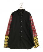 COMME des GARCONS HOMME PLUSコムデギャルソンオムプリュス）の古着「レイヤードスリーブシャツ」｜ブラック