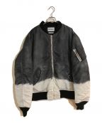 NOMA t.d.ノーマティーディー）の古着「Hand Dyed Reversible Flight Jacket」｜ブラック×ホワイト