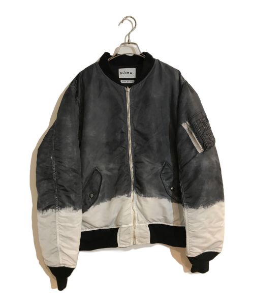 NOMA t.d.（ノーマティーディー）NOMA t.d. (ノーマティーディー) Hand Dyed Reversible Flight Jacket ブラック×ホワイト サイズ:4の古着・服飾アイテム