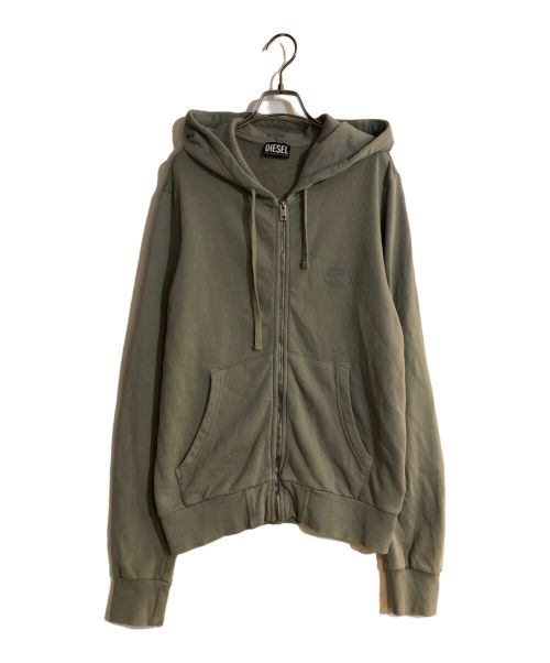 DIESEL（ディーゼル）DIESEL (ディーゼル) S-CINN-HOOD-ZIP-E1 グリーン サイズ:Mの古着・服飾アイテム