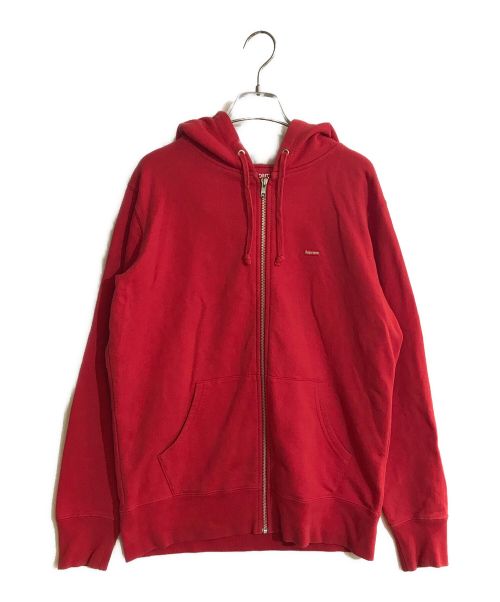 SUPREME（シュプリーム）SUPREME (シュプリーム) SMALLBOX ZIPUP HOODEDSWEATSHIRT/スモールボックスジップアップフードスウェットシャツ レッド サイズ:SIZE Sの古着・服飾アイテム