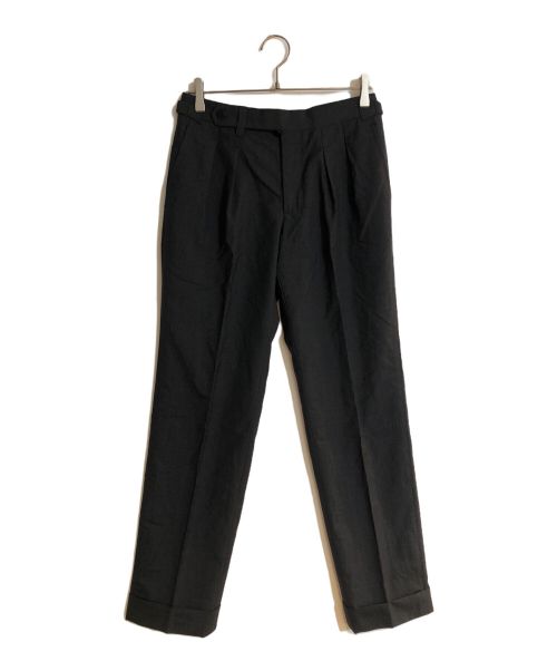 BEAMS F（ビームスエフ）BEAMS F (ビームスエフ) IGARASHI TROUSERS (イガラシ トラウザーズ) 2プリーツ サイドアジャスター スラックス グレー サイズ:46の古着・服飾アイテム