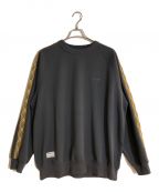 shottショット）の古着「TAPING JERSEY CREW SWEAT」｜グレー