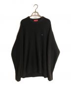 SUPREMEシュプリーム）の古着「Textured Small Box Sweater/テクスチャードスモールボックスセーター」｜ブラック