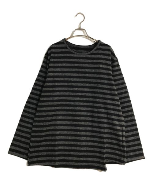 GROUND Y（グラウンドワイ）GROUND Y (グラウンドワイ) Hem Difference L/S Cut and sew グレー サイズ:3 未使用品の古着・服飾アイテム