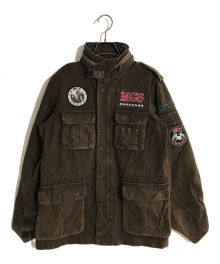 Hysteric Glamour（ヒステリックグラマー）の古着「M-65タイプ ワッペン付ジャケット」｜ブラウン