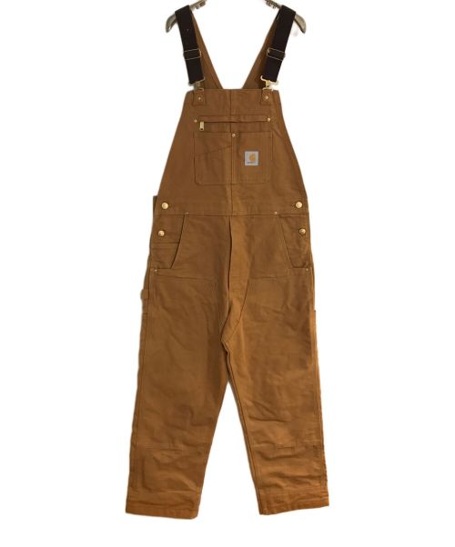 CarHartt（カーハート）CarHartt (カーハート) ダブルニーオーバーオール ブラウン サイズ: W34×L30の古着・服飾アイテム