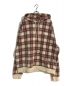 KITH（キス）の古着「Printed Fleece Williams III Hoodie Plaid Floral」｜レッド