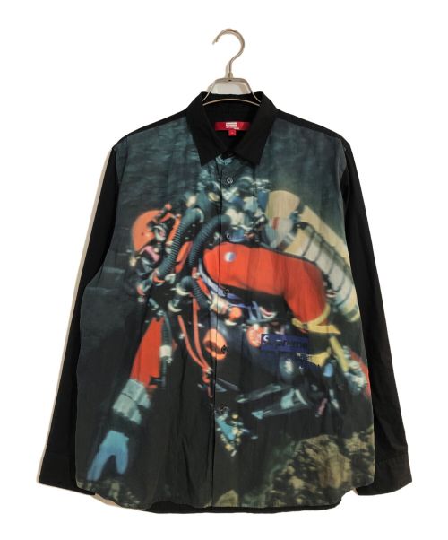 SUPREME（シュプリーム）SUPREME (シュプリーム) COMME des GARCONS JUNYA WATANABE MAN (コム デ ギャルソン ジュンヤ ワタナベ マン) Nature Shirt/ネイチャーシャツ ブラック サイズ:Lの古着・服飾アイテム