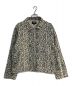 stussy（ステューシー）の古着「leopard mesh zip jacket/レオパードメッシュジップジャケット」｜ベージュ