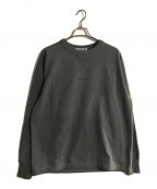 Acne studiosアクネ ストゥディオス）の古着「LOGO CREWNECK SWEATER/ロゴクルーネックスウェット」｜ブルー