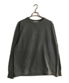 Acne studios（アクネ ストゥディオス）の古着「LOGO CREWNECK SWEATER/ロゴクルーネックスウェット」｜ブルー