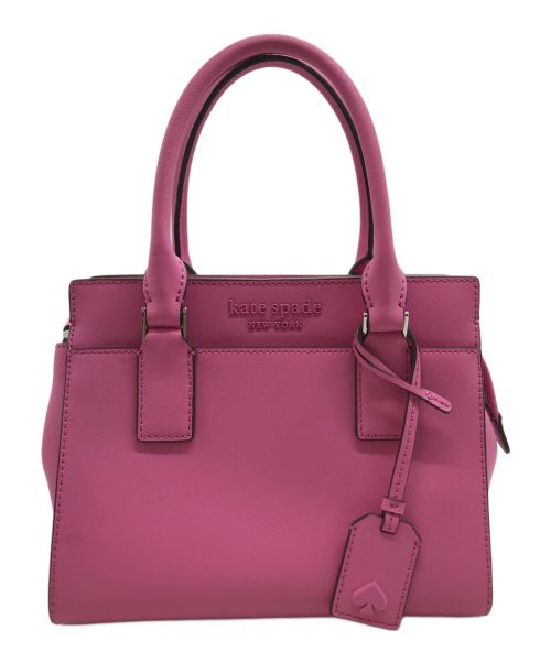 Kate Spade（ケイトスペード）Kate Spade (ケイトスペード) 2WAY SMALL SATCHEL/ツーウェイスモールサッチェル ピンクの古着・服飾アイテム