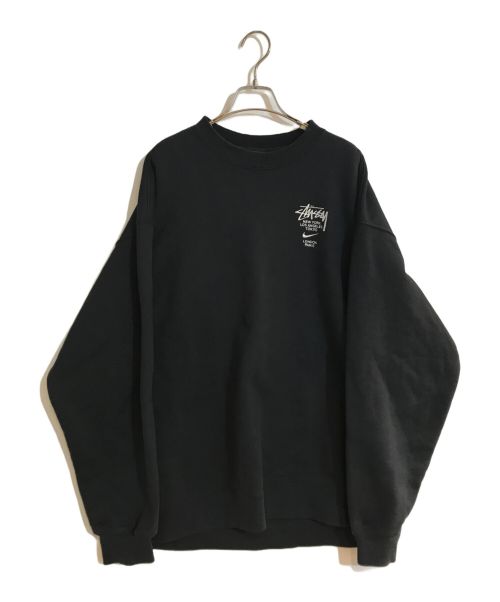 NIKE（ナイキ）NIKE (ナイキ) stussy (ステューシー) FREECE CREW/フリースクルー ブラック サイズ:Lの古着・服飾アイテム