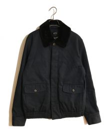 A.P.C.（アーペーセー）の古着「シープファー ワークジャケット」｜ネイビー