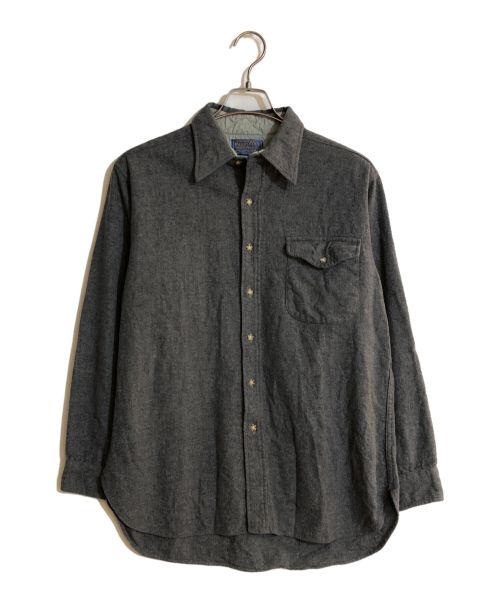 PENDLETON（ペンドルトン）PENDLETON (ペンドルトン) 70’sウールシャツ グレー サイズ:Lの古着・服飾アイテム