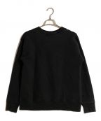 AURALEEオーラリー）の古着「BACK WOOL SWEAT BIG P/O/バックウールスウェットビッグ」｜ブラック